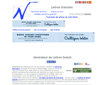 Tablet Screenshot of fr.niceletter.com